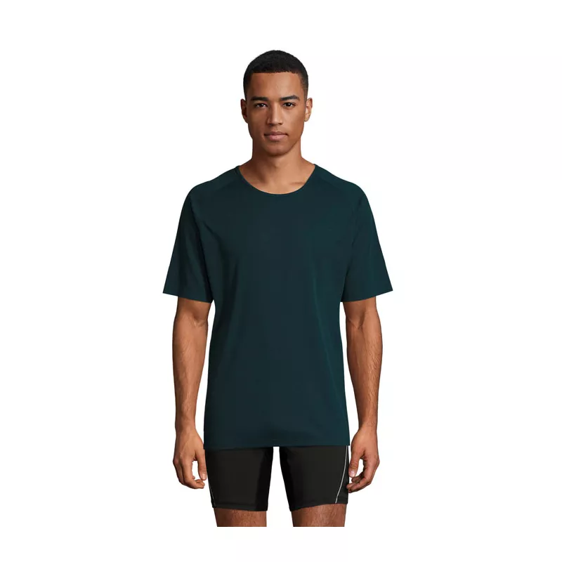 Koszulka sportowa męska raglan 140 g/m² Sol's SPORTY - Błękit Naftowy (S11939-PB)