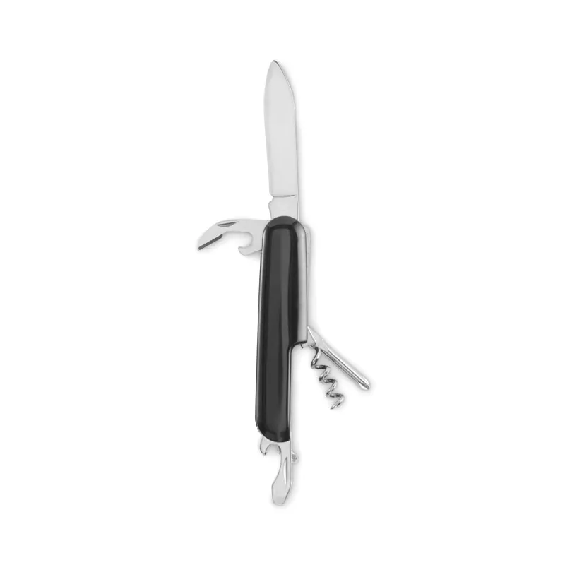 Scyzoryk z aluminium 5 funkcji MULTICHILLO - Czarny (MO2531-03)