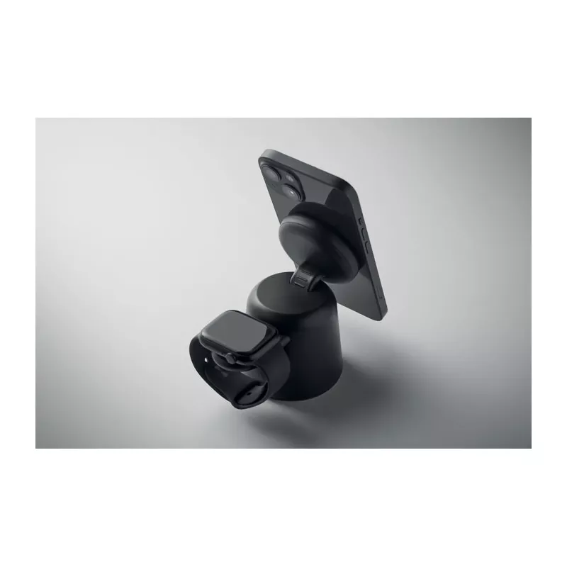 Stacja ładująca 3 w 1 magnetyczna 15W SIMPA - Czarny (MO2732-03)