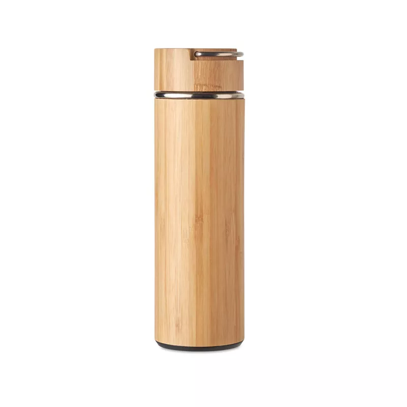 Termos dwuścienny z zaparzaczem 400 ml TAMPERE - Drewna (MO6272-40)