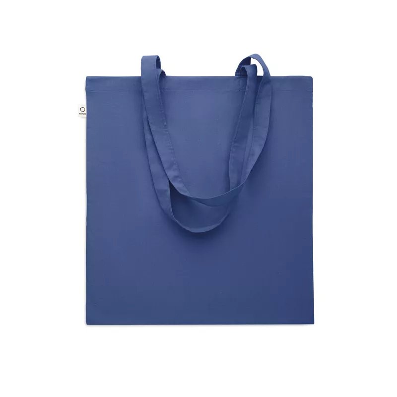 Torba z bawełny z recyklingu 140 g/m² VIVEKA COLOUR - Niebieski (MO2302-37)