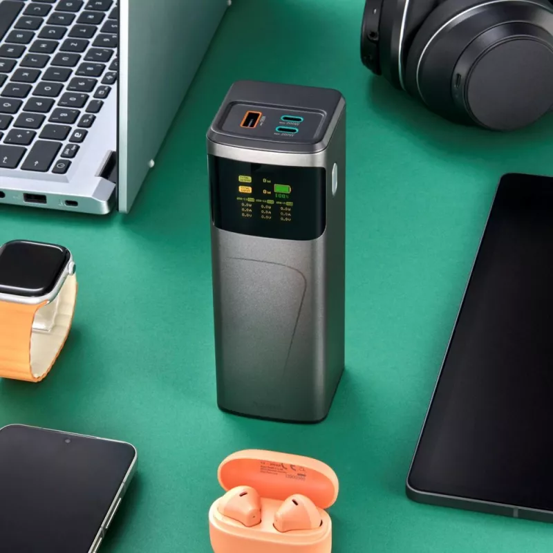 Power bank 24000 mAh Hama High Power 200W - grafitowy (VH030-15)