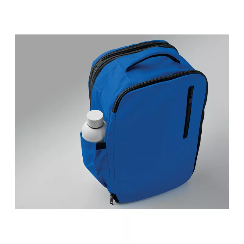 Plecak kabinowy z RPET na laptop 15" FLYSAFE - Niebieski (MO2840-37)