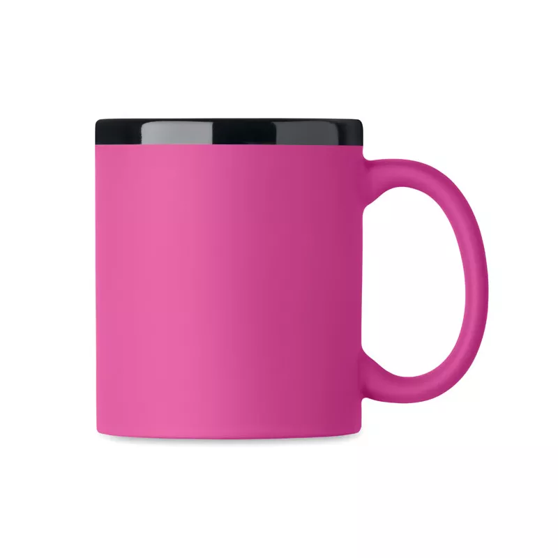 Kubek ceramiczny soft touch 300 ml RUBY - Fuksja (MO2719-38)