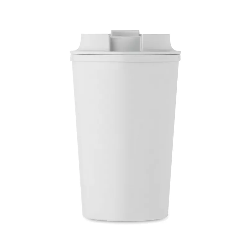 Kubek dwuścienny z PLA 350 ml BEIBAKU - Bialy (MO2310-06)
