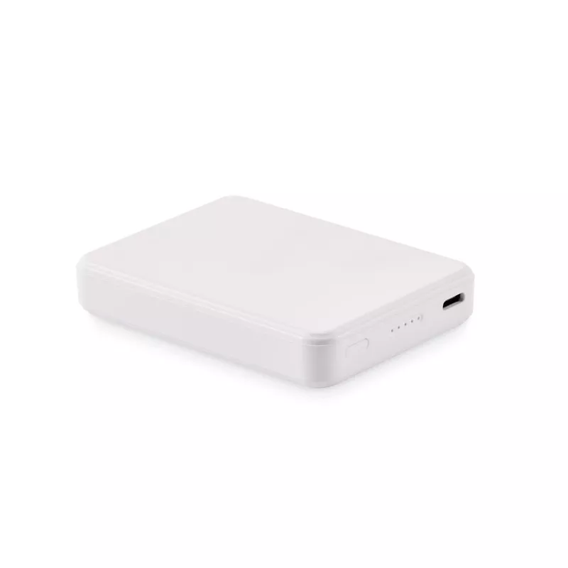 Powerbank 5000 mAh PD 20W z ABS z recyklingu KLEINPOW - Bialy (MO2602-06)