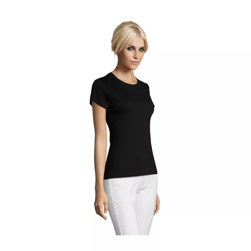 Koszulka damska dopasowana 150 g/m² Sol's REGENT WOMEN - Deep Black (S01825-DB)