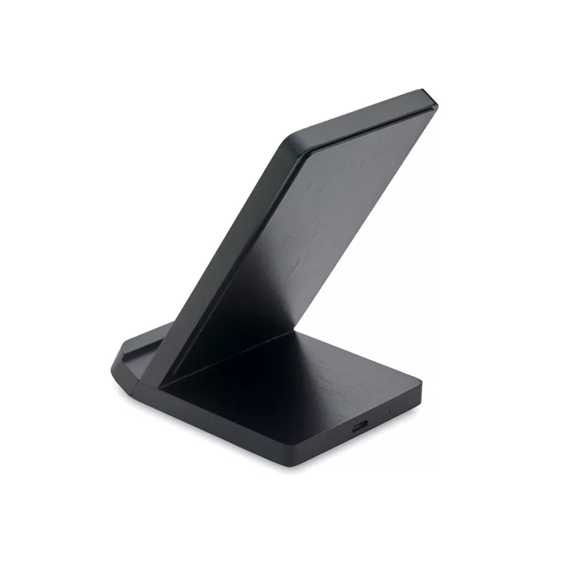 Ładowarka ze stojakiem 15W WIRESTAND - Czarny (MO9692-03)