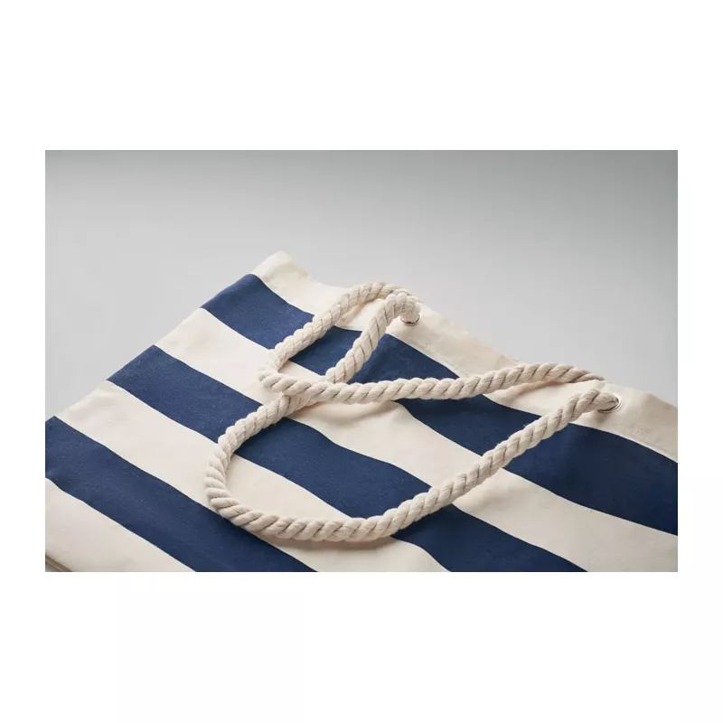 Torba plażowa bawełniana 220 g/m² HEAVEN STRIPE - Niebieski (MO2126-04)