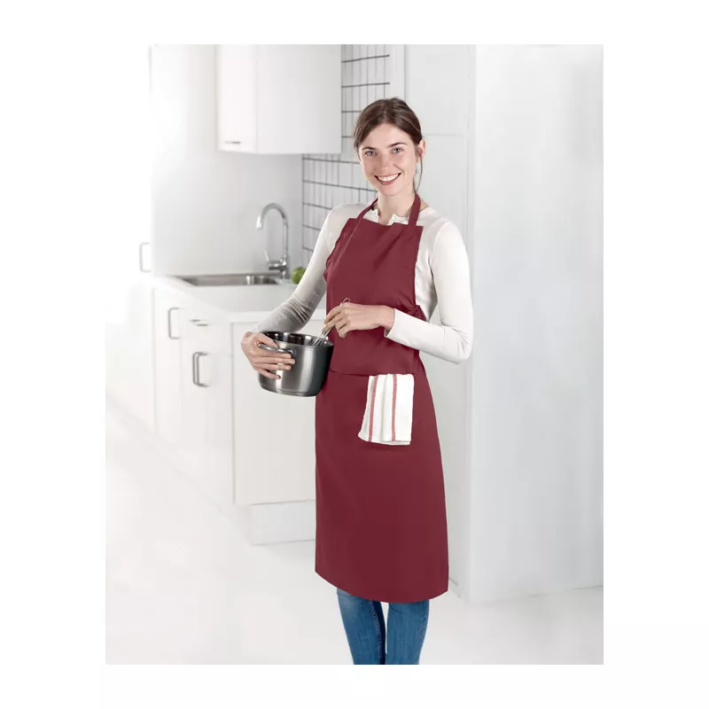 Fartuch kuchenny 190 g/m² FITTED KITAB GRANADA - Burgund (MO8441-02)