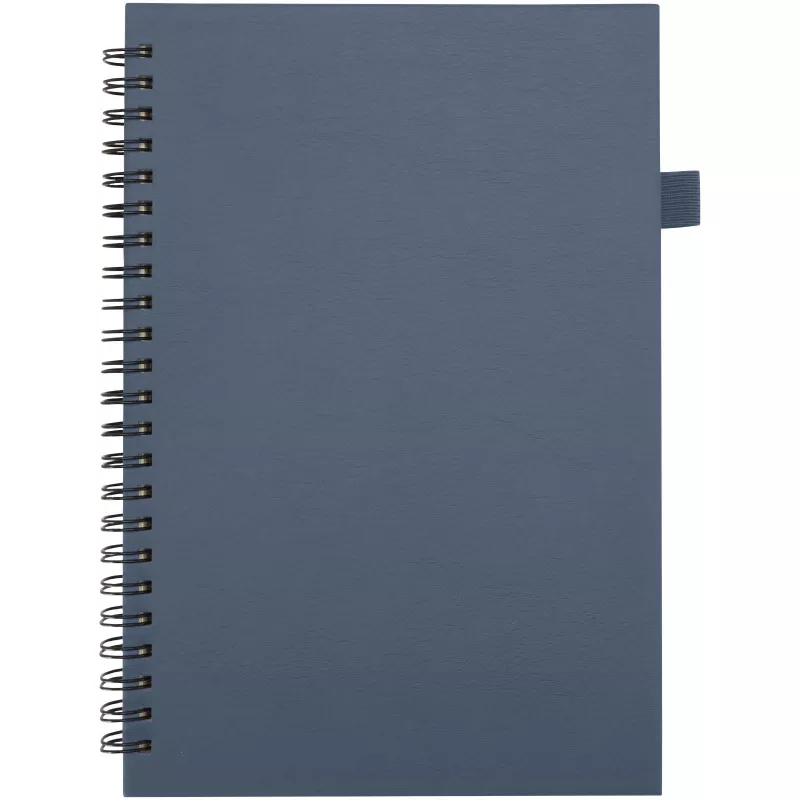 Liss - notatnik spiralny A5 z twardą okładką wykonaną z tworzywa sztucznego pochodzącego z recyklingu - Ocean Blue2 (10730255)