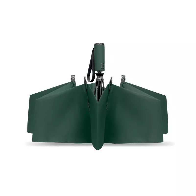 Parasol odwrotny składany 23" z RPET AGUMBE - Zielony (MO2925-09)
