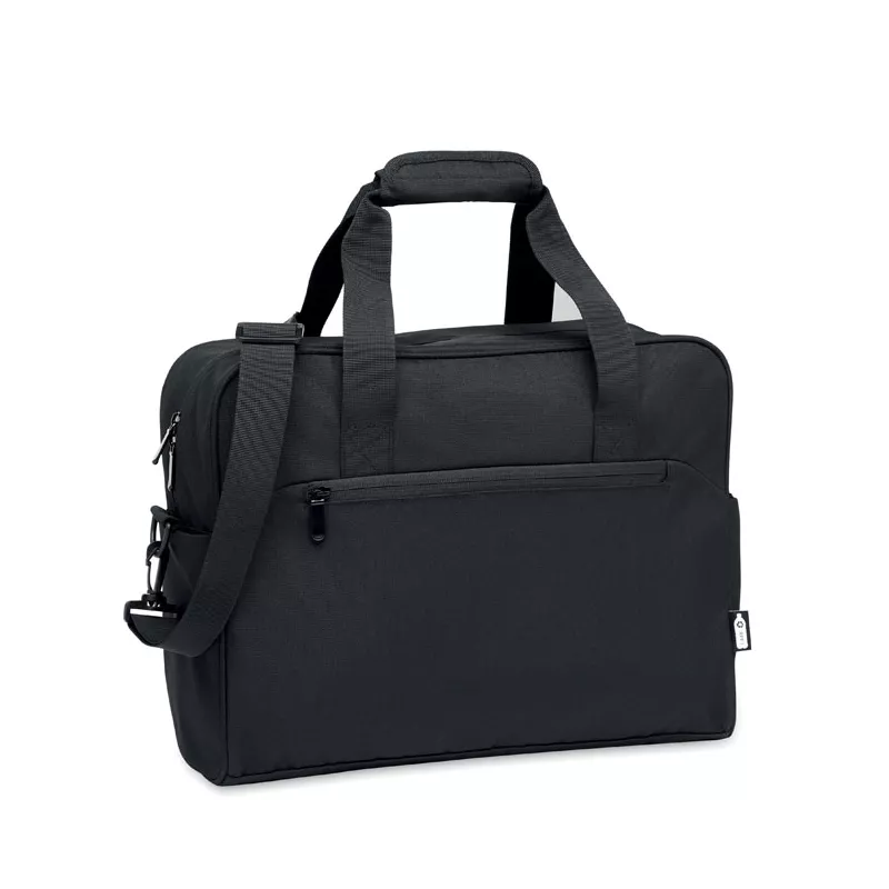 Torba podróżna z RPET z przegrodą na laptop 15" ONBAG - Czarny (MO2373-03)