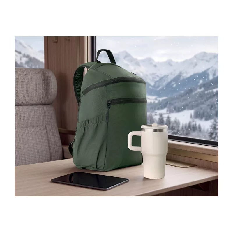 Plecak miejski z nylonu ripstop 10 l NEXUS - Ciemnozielony (MO3214-60)