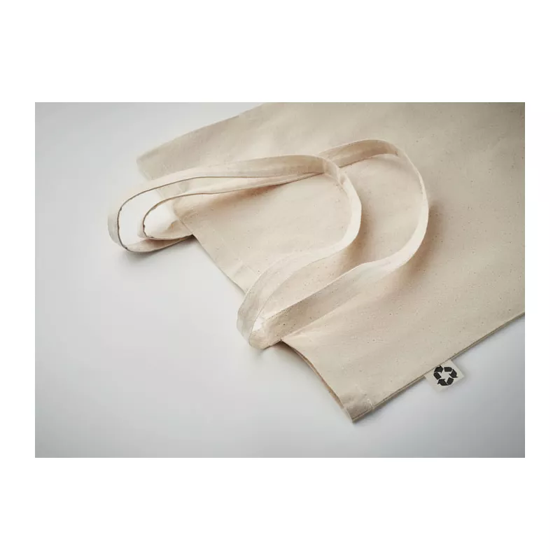 Torba na zakupy z bawełny z recyklingu 140 g/m² ZOCO - Bezowy (MO6673-13)