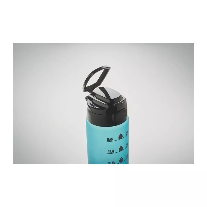Butelka sportowa z RPET 1000 ml LEVEL - Turkusowy (MO2409-12)