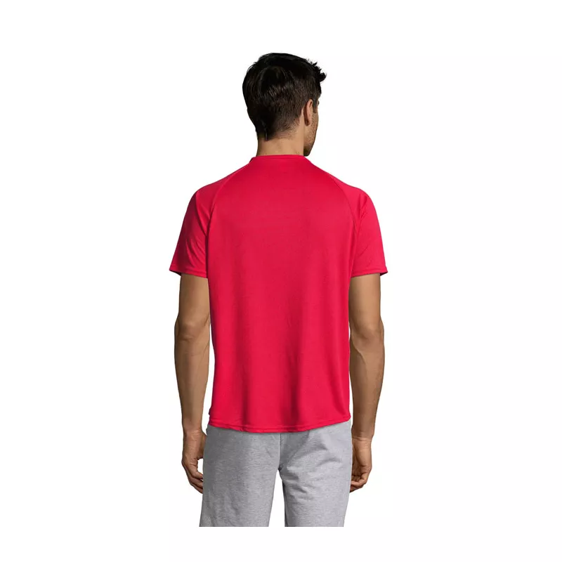 Koszulka sportowa męska raglan 140 g/m² Sol's SPORTY - Czerwony (S11939-RD)