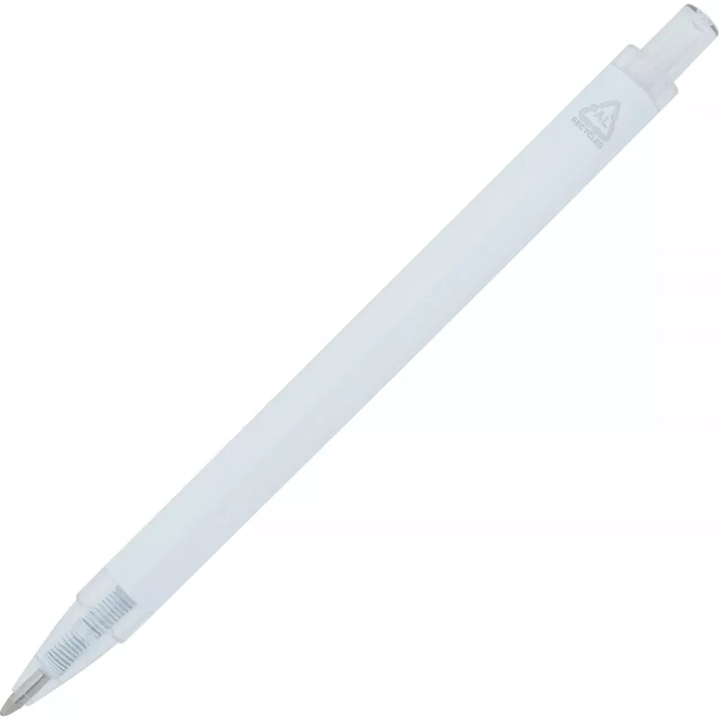 Długopis aluminiowy z recyklingu i RPET EUGENE - biały (1547306)