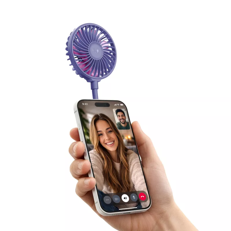 Fresh 'n Rebel Bezprzewodowy Magnetyczny Wentylator z Podstawką pod Telefon - purpurowy (LT49755-N0072)