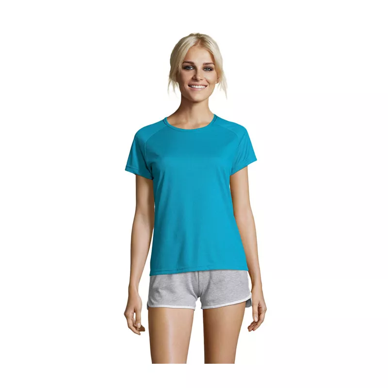 Koszulka sportowa damska 140 g/m² Sol's SPORTY WOMEN - Aqua (S01159-AQ)