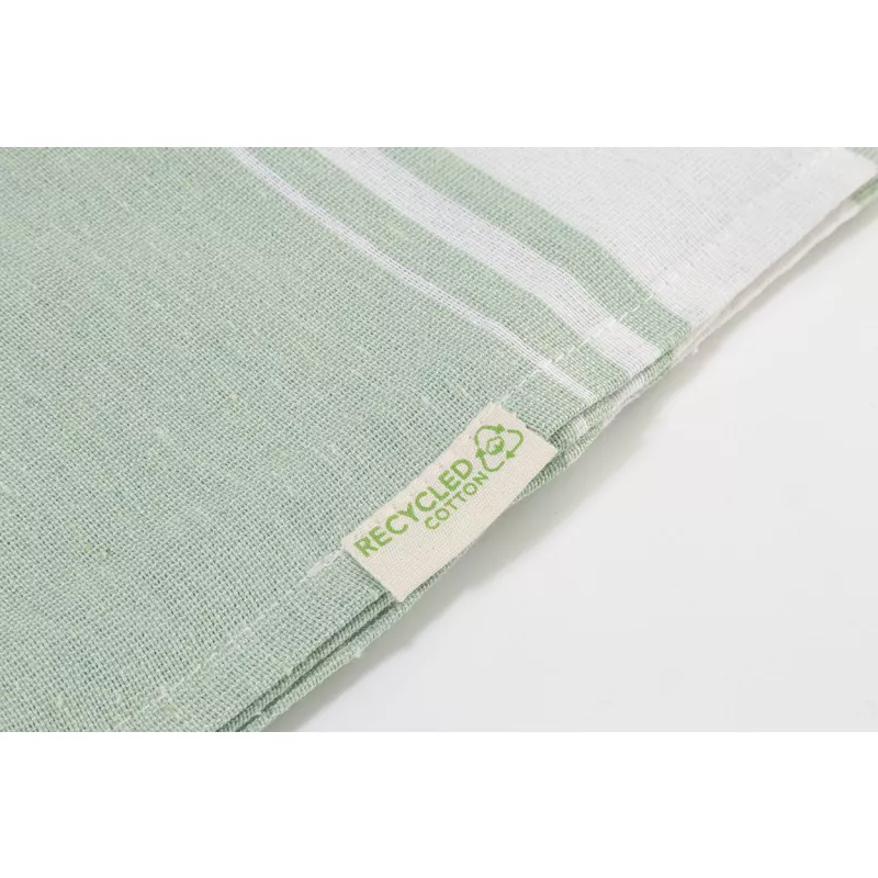 Cancun ręcznik plażowy z recyklingowanej bawełny - zielony (AP800607-07)