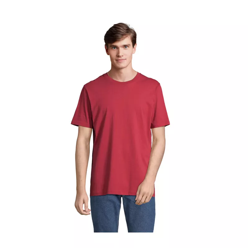 Koszulka unisex organiczna 175 g/m² Sol's LEGEND - Folk Red Twin (S03981-FR)