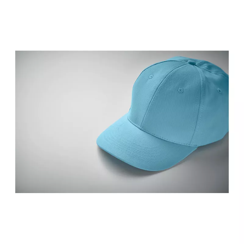 Czapka z daszkiem bawełniana 160 g/m² BASIE APOLLO - Baby Blue (MO8834-66)