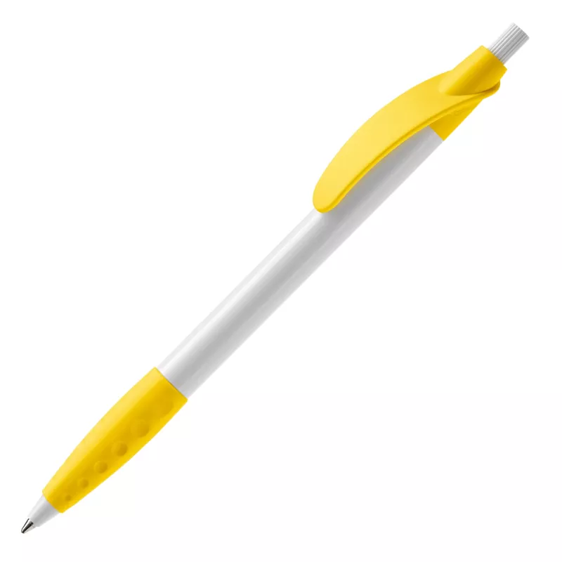 Długopis plastikowy (ABS) Cosmo - biało / żółty (LT87622-N0141)