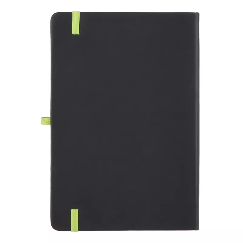 Notatnik Iroko z twardą okładką Laser A5 - czarno / jasnozielony (LT92090-N0232)