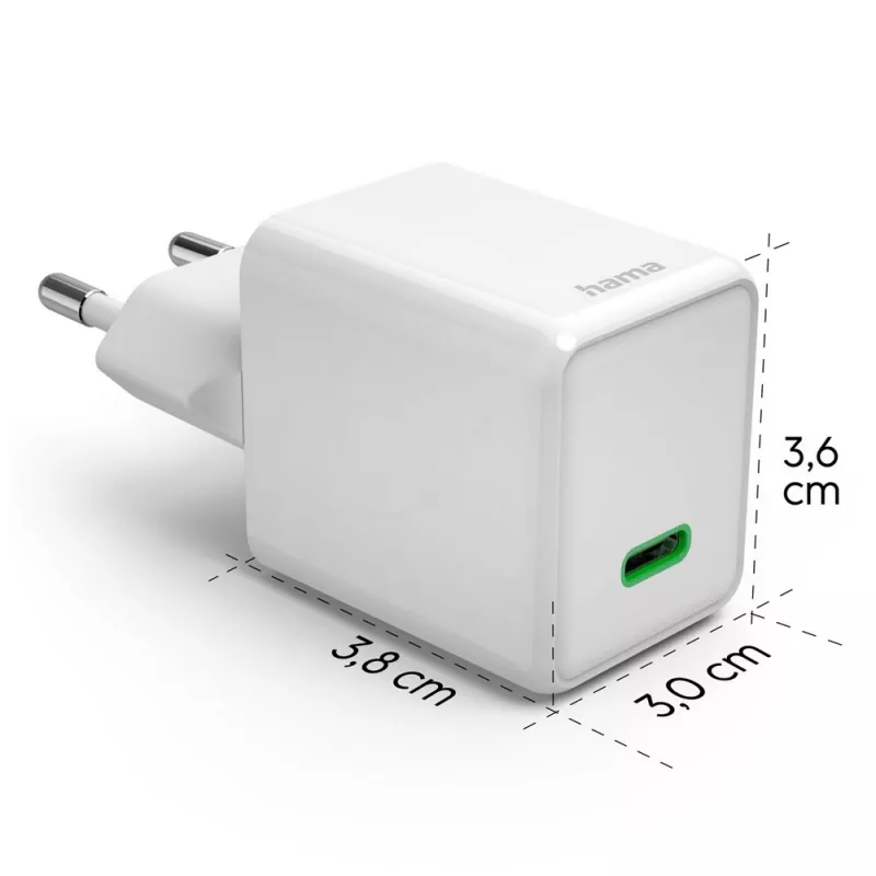 Ładowarka ścienna 45W Hama Supermini - biały (VH020-02)