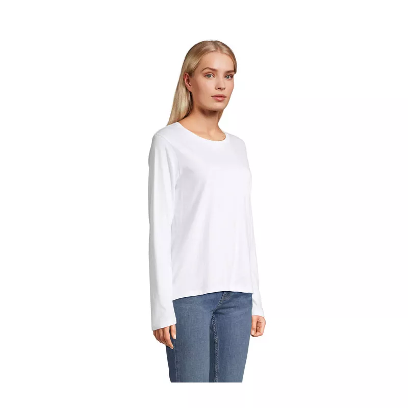 Koszulka damska z długim rękawem Sol's MONARCH WOMEN - Bialy (S04443-WH)