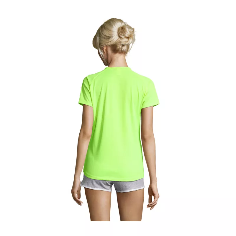 Koszulka sportowa damska 140 g/m² Sol's SPORTY WOMEN - Neon Yellow (S01159-NE)