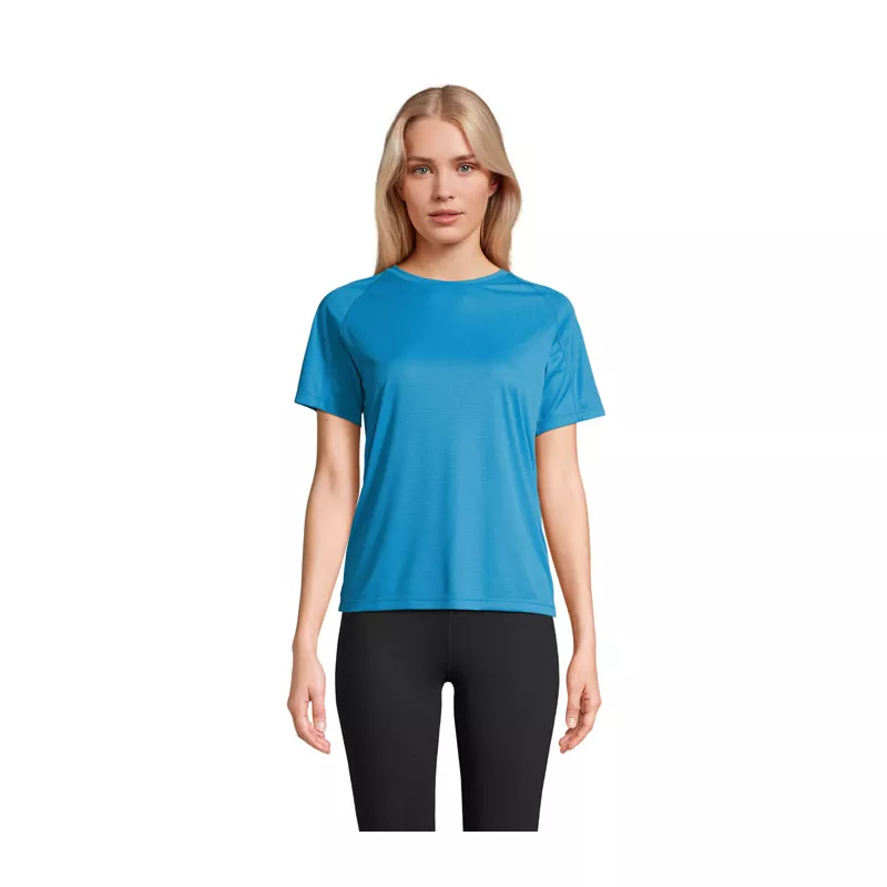 Koszulka sportowa damska Sol's VORTEX WOMEN - Aqua (S04788-AQ)