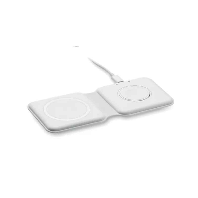 Stacja ładująca 2 w 1 składana 15W FLIP - Bialy (MO2445-06)