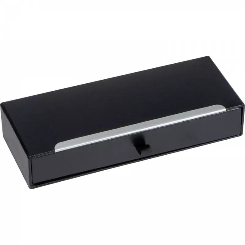 Zestaw piśmienny długopis i pióro wieczne Mark Twain VALENTIN - czarny (1339203)