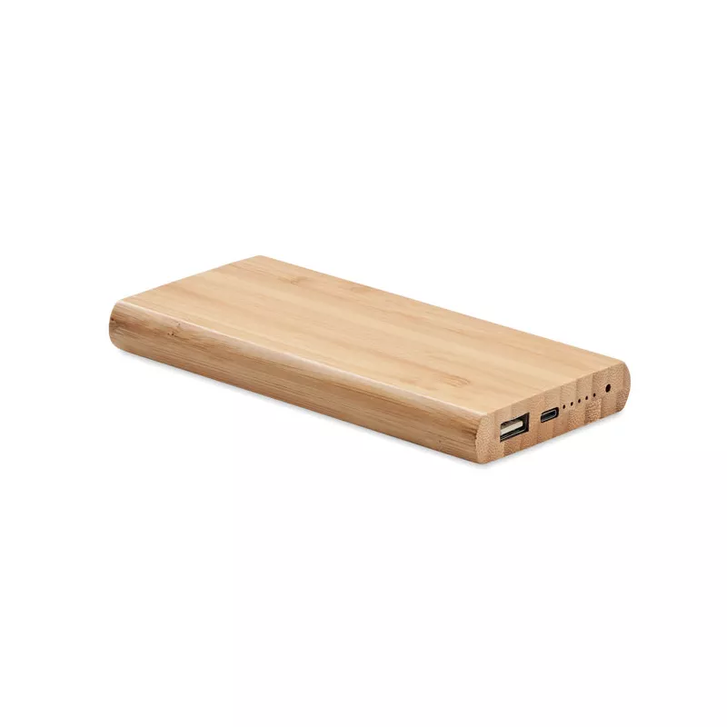 Powerbank 6000 mAh z ładowarką 15W ARENA C - Drewna (MO6815-40)
