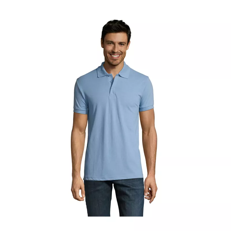 Koszulka polo męska 200 g/m² Sol's PRIME MEN - Sky Blue Pique (S00571-SP)