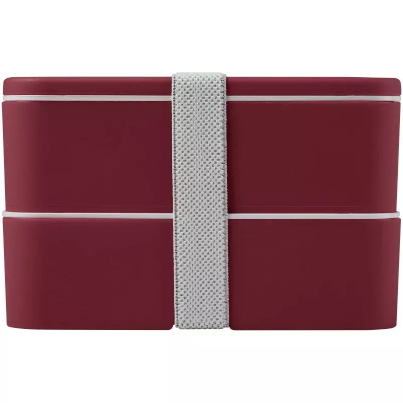 MIYO POP dwupoziomowe pudełko śniadaniowe 700+700 ml - Bordo (21077922)