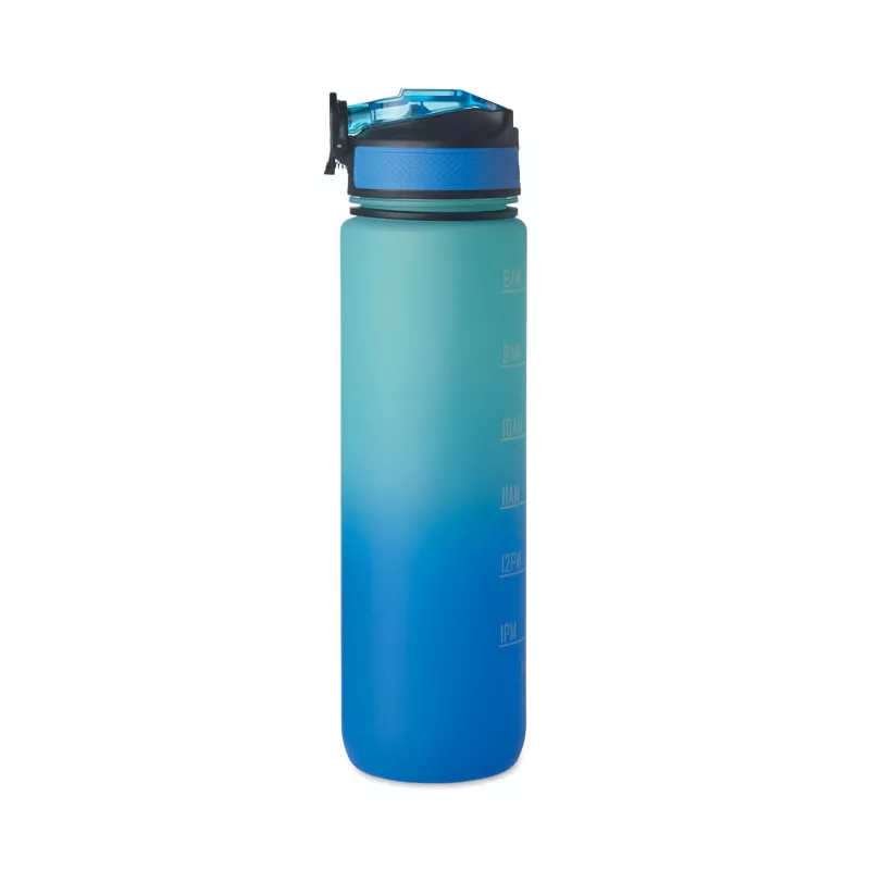 Butelka sportowa RPET 1000 ml ze słomką ACTIVATE - Niebieski (MO2489-37)