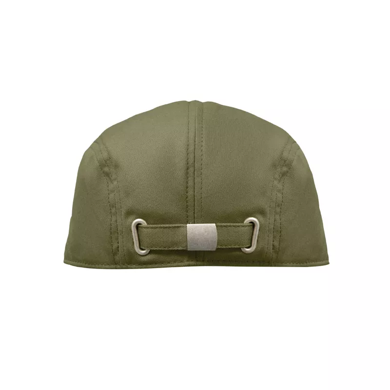 Czapka kaszkiet z bawełny twill 235 g/m² FLAT PEAK - Zieleń Wojskowa (MO2850-49)