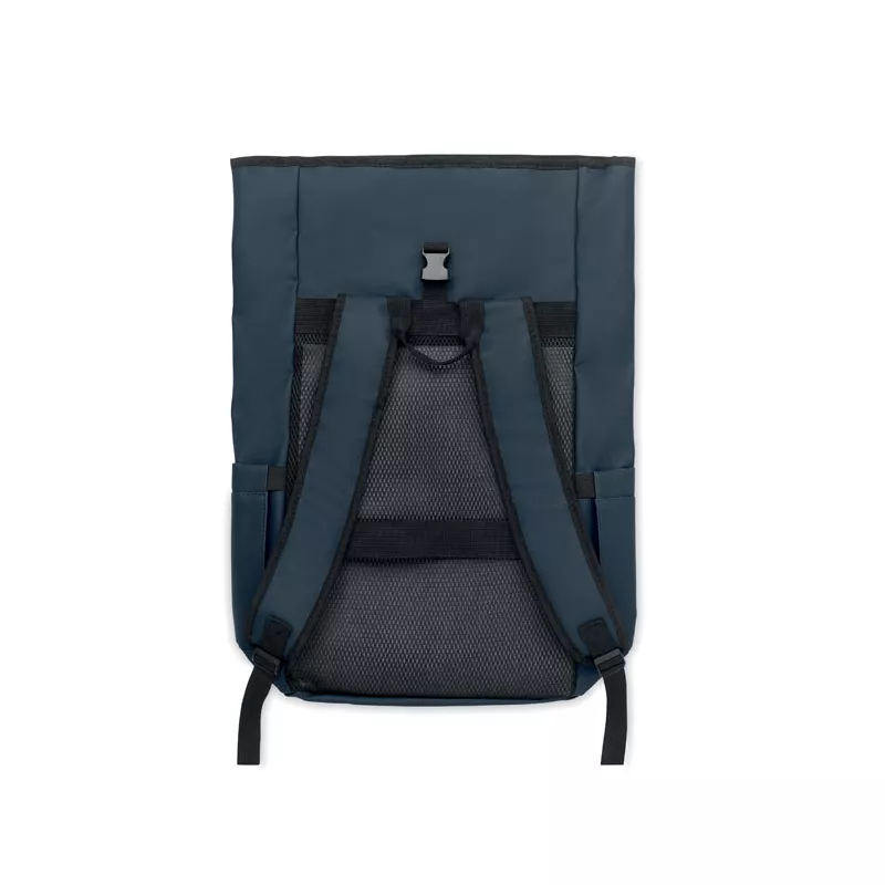 Plecak rolltop na laptop RPET 600D BANGKOK ROLL - Niebieski (MO2643-04)