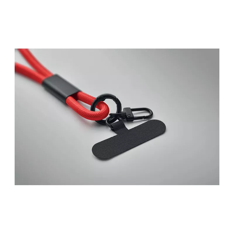 Smycz do telefonu z kablem 60W USB-C COCHARGE - Czerwony (MO2618-05)