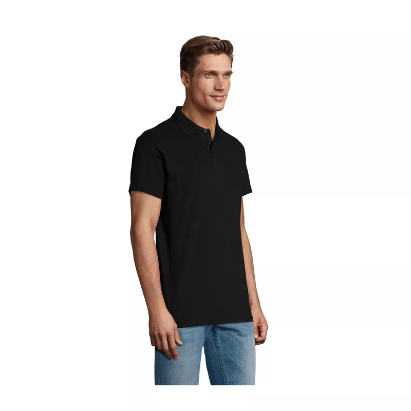 Koszulka polo męska piqué 210 g/m² Sol's SPRING II - Czarny (S11362-BK)