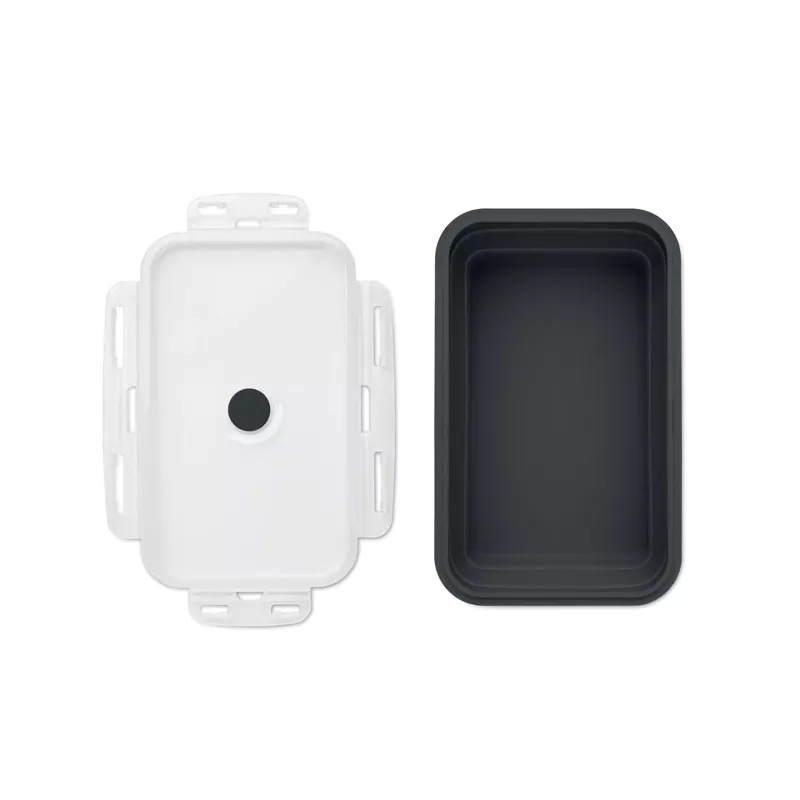 Lunchbox składany silikonowy 1200 ml KOLAPSO - Czarny (MO2549-03)