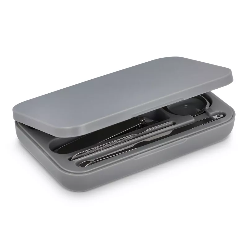 5-częściowy zestaw do manicure Kira - szary (LT92738-N0061)