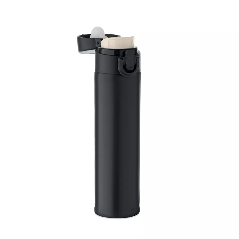 Butelka termiczna stalowa 300 ml BOTS - Czarny (MO2735-03)