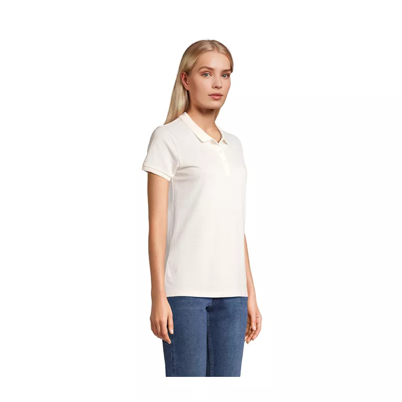 Polo damskie organiczne 170 g/m² Sol's PLANET WOMEN - Off-White (S03575-WW)