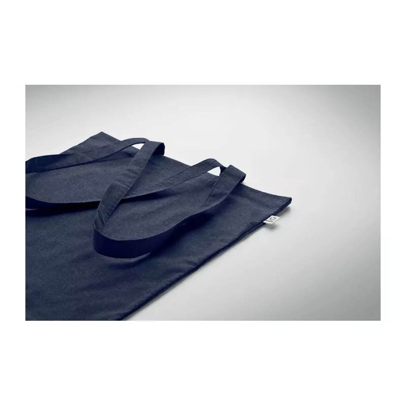 Torba z bawełny z recyklingu 140 g/m² VIVEKA COLOUR - Niebieski (MO2302-04)