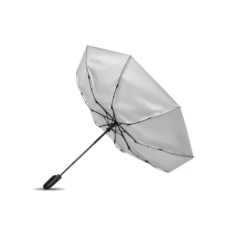 Parasol składany wiatroodporny 21" z RPET UMKRAB - Bialy (MO2692-06)