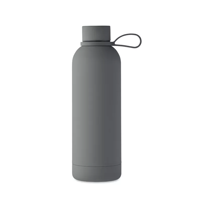 Butelka termiczna ze stali z recyklingu 500 ml EMERALD - Kamienny Szary (MO2315-15)